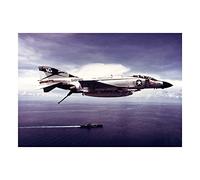 Wee Blue Coo War Military Plane Fighter Jet F4j Phantom Navy Usaf Wall Art Print