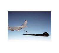 Wee Blue Coo War Military Plane Tanker Jet Usaf Kc135q Wall Art Print