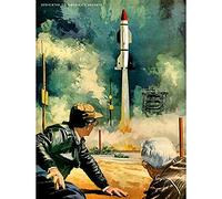 Wee Blue Coo War Painting Missile Launch Rocket Nuclear Bomb USA Art Print Poster Wall Decor 12X16 Inch