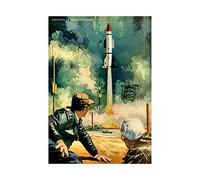 Wee Blue Coo War Painting Missile Launch Rocket Nuclear Bomb USA Wall Art Print