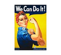Wee Blue Coo War Second World We Can Do It Women Framed Art Print Picture F12X1871