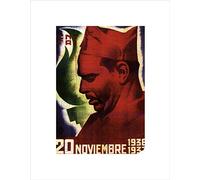 Wee Blue Coo War Spanish Civil FAI CNT Anarchist Spain Durruti Retro Wall Art Print