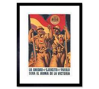 Wee Blue Coo War Spanish Civil International Brigade Republican Spain Framed Wall Art Print