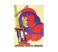 Wee Blue Coo War Spanish Civil Socialist Republican Spain Advertising Wall Art Print