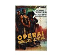 Wee Blue Coo War Worker Rebuild Home Italy Second World Vintage Ad Wall Art Print