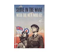 Wee Blue Coo War WW2 Enlist WAAF RAF Women Military UK Wall Art Print