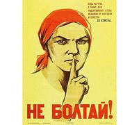 Wee Blue Coo War Ww2 Soviet Union Gossip Vintage Retro Advertising Art Print Poster Wall Decor 12X16 Inch