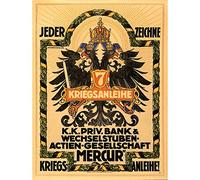 Wee Blue Coo War Wwi Austria Hungary Loan Eagle Crest Arms Art Print Poster Wall Decor 12X16 Inch