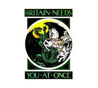 Wee Blue Coo War WWI Britain England Needs You George Dragon UK Picture Wall Art Print