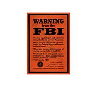 Wee Blue Coo War WWII Ad Warning From Th Fbi Espionage Wall Art Print
