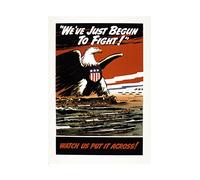 Wee Blue Coo War WWII American Eagle Navy Air Force Picture Wall Art Print