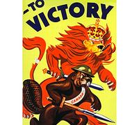 Wee Blue Coo War WWII Canada Victory Lion Beaver Cigar Art Picture Canvas Print