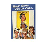 Wee Blue Coo War WWII Forces Sweetheart Pin-up Girl Industry Work Women Wall Art Print