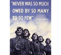 Wee Blue Coo War Wwii UK Churchill Pilot Battle Britain Quote Art Print Poster Wall Decor 12X16 Inch
