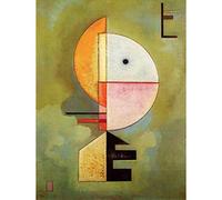 Wee Blue Coo Wassily Kandinsky Upward Old Master Painting Art Print Poster Wall Decor 12X16 Inch