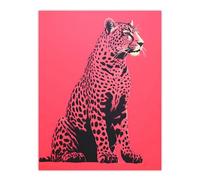 Wee Blue Coo Watermelon Pink Cheetah Animal Bold Extra Large XL Wall Art Poster Print