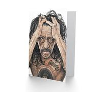 Wee Blue Coo Wayne Maguire Tattooed Danny Trejo Inked Ikon Greetings Card