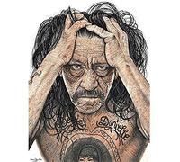 Wee Blue Coo Wayne Maguire Tattooed Danny Trejo Inked Ikon Large Art Print Poster Wall Decor 18x24 inch