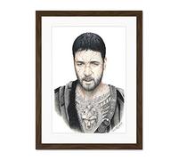 Wee Blue Coo Wayne Maguire Tattooed Gladiator Maximus Inked Ikon Large Art Print Poster Wall Decor 18x24 inch Supplied Ready To Hang With Included Mount Brackets