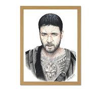 Wee Blue Coo Wayne Maguire Tattooed Gladiator Maximus Inked Ikon Large Framed Art Print Poster Wall Decor 18x24 inch