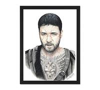 Wee Blue Coo Wayne Maguire Tattooed Gladiator Maximus Inked Ikon Large Framed Art Print Poster Wall Decor 18x24 inch