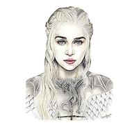 Wee Blue Coo Wayne Maguire Tattooed Mother Dragons Daenerys Inked Ikon Large Art Print Poster Wall Decor 18x24 inch