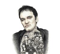 Wee Blue Coo Wayne Maguire Tattooed Quentin Tarantino Inked Ikon Canvas Art Print