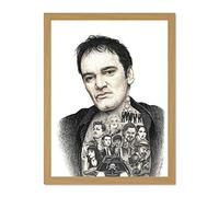 Wee Blue Coo Wayne Maguire Tattooed Quentin Tarantino Inked Ikon Large Framed Art Print Poster Wall Decor 18x24 inch