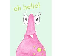 Wee Blue Coo Wee Wild Monsters Jerome Hello Large Wall Art Poster Print Thick Paper 18X24 Inch