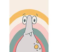 Wee Blue Coo Wee Wild Monsters Rainbow Jerome Unframed Wall Art Print Poster Home Decor Premium