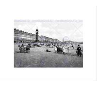 Wee Blue Coo Weymouth Jubilee Clock Tower England Old BW Wall Art Print