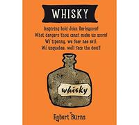 Wee Blue Coo Whisky Robert Burns Bottle Scotland Usquebae Poem Art Print Poster Wall Decor 12X16 Inch