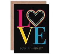 Wee Blue Coo Who Cares Scotland Love Equality Respect Heart Tartan Greeting Card With Envelope Inside Premium Quality