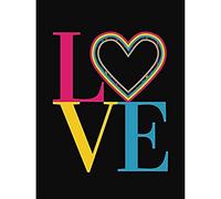 Wee Blue Coo Who Cares Scotland Love Heart Tartan Art Print Canvas Premium Wall Decor Poster Mural