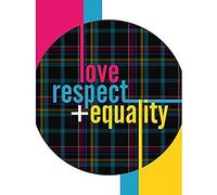 Wee Blue Coo Who Cares Scotland Love Respect Equality Tartan Unframed Art Print Poster Wall Decor 12X16 Inch