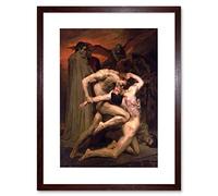 Wee Blue Coo William Adolphe Bouguereau Dante Virgil In Hell Framed Wall Art Print