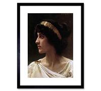 Wee Blue Coo WILLIAM ADOLPHE BOUGUEREAU IRENE OLD MASTER BLACK FRAMED ART PRINT B12X2297
