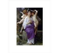 Wee Blue Coo William Adolphe Bouguereau Leveil Du Coeur Old Master Wall Art Print