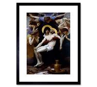 Wee Blue Coo WILLIAM ADOLPHE BOUGUEREAU PIETA OLD MASTER BLACK FRAMED ART PRINT B12X2304