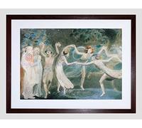 Wee Blue Coo William Blake Oberon Titania Puck With Fairies Dancing Framed Wall Art Print