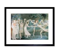 Wee Blue Coo William Blake Oberon Titania Puck With Fairies Dancing Framed Wall Art Print