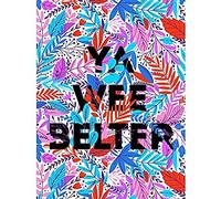 Wee Blue Coo Woven Flower Typography Scotland Wee Belter Unframed Wall Art Print Poster Home Decor Premium