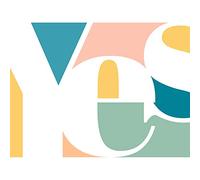 Wee Blue Coo Yes Colourful Modern Typography Unframed Wall Art Print Poster Home Decor Premium