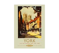 Wee Blue Coo York England Minster Shambles Train Picture Wall Art Print