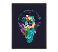 Wee Blue Coo You Are My Anchor Love Sailor Large Framed Art Print Poster Wall Decor 18x24 inch