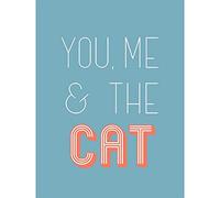 Wee Blue Coo You Me The Cat Art Print Poster Wall Decor 12X16 Inch