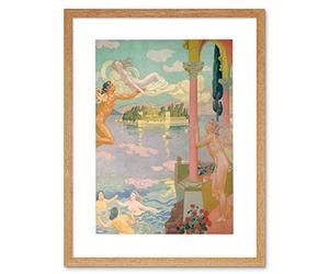 Wee Blue Coo Zephyr Transporting Psyche Island Delight Maurice Denis Framed Wall Art Print