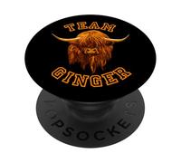 Wee Hamish Scottish Highland Cow Team Ginger PopSockets Adhesive PopGrip