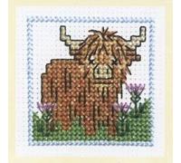 Wee Hieland Coo Gift Card - Cross Stitch Kit