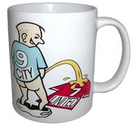 Wee On Funny Football Team Shirt Manchester Fan Rivalry Tea Coffee Mug (City (weeing on United))